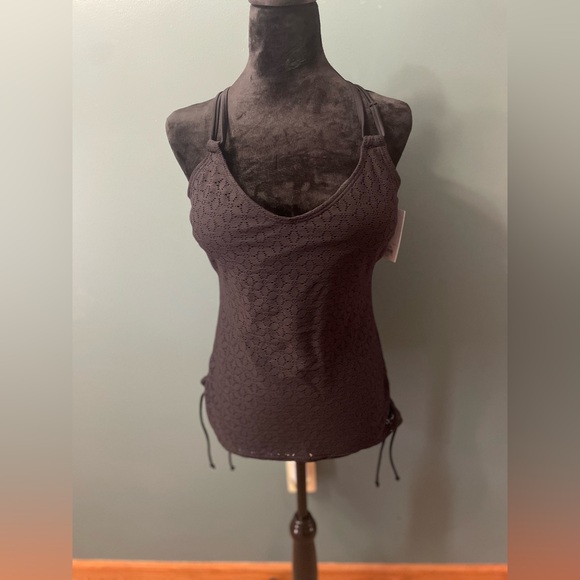 Scoop Neck Crochet Tankini - Picture 1 of 7